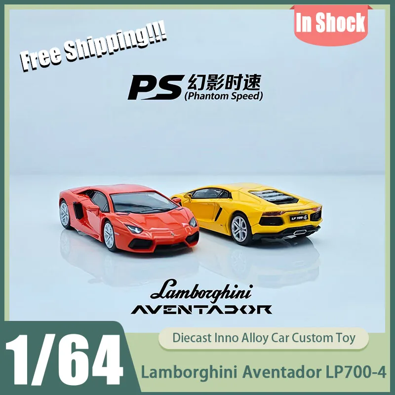 

New In Stock Phantom Speed 1:64 Lamborghini Aventador Lp700-4 High Detail Diecast Supercar Collection Toys Boy Kid Christmas Toy