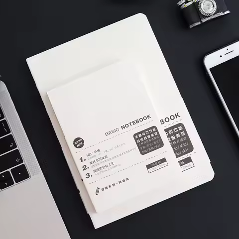 A5 A6 80Sheet Paper Refill Agenda Planners Diary Grid Line Binder Sheets Six Hole envelope zip pouch Office School Stationery