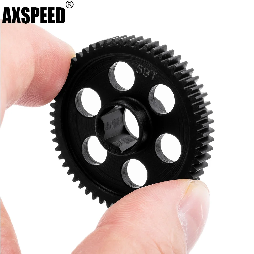 AXSPEED Main Gear 44T/48T/59T For 1/18 Granite Grom FOR 1/14 Mini Mojave Grom 2S Typhon RC Truck Drive Replacement Parts