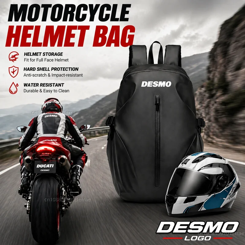 Knight Backpack Motorcycle Helmet Bag Travel Equipment Waterproof Large Capacity For Ducati Desmo 250 MX 450 MX Desmosedici RR