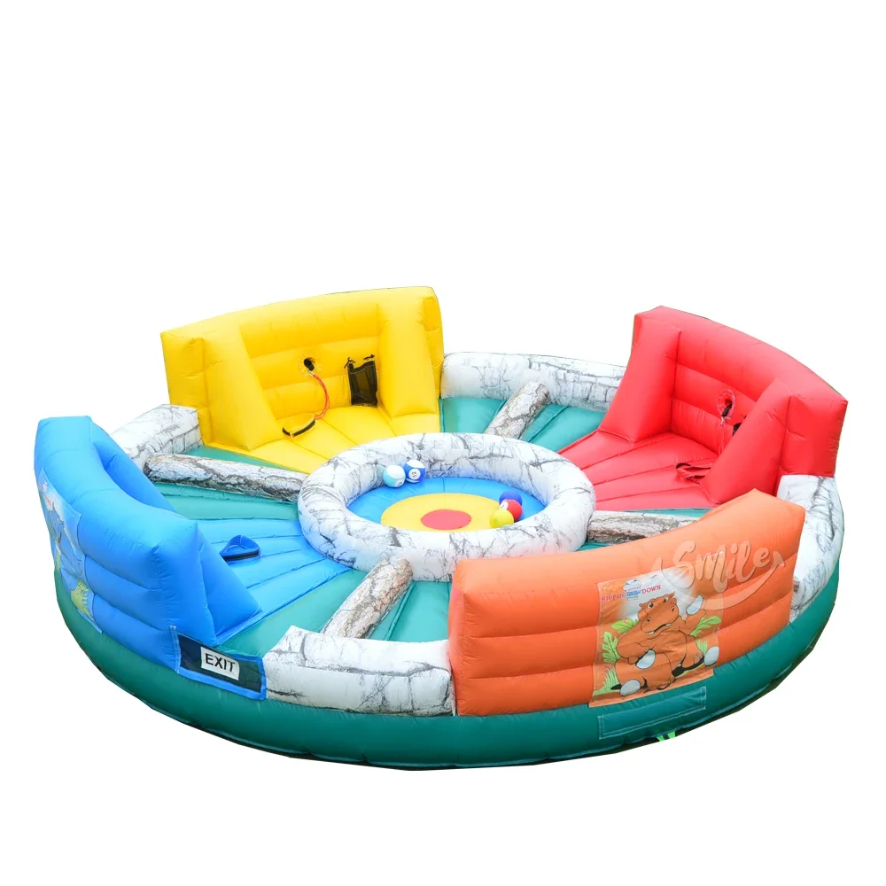 6 Player Adult And Kids Inflatable Hungry Hippo Game Inflatable Human Hungry Hippo Chow Down Inflatable Game For Adults