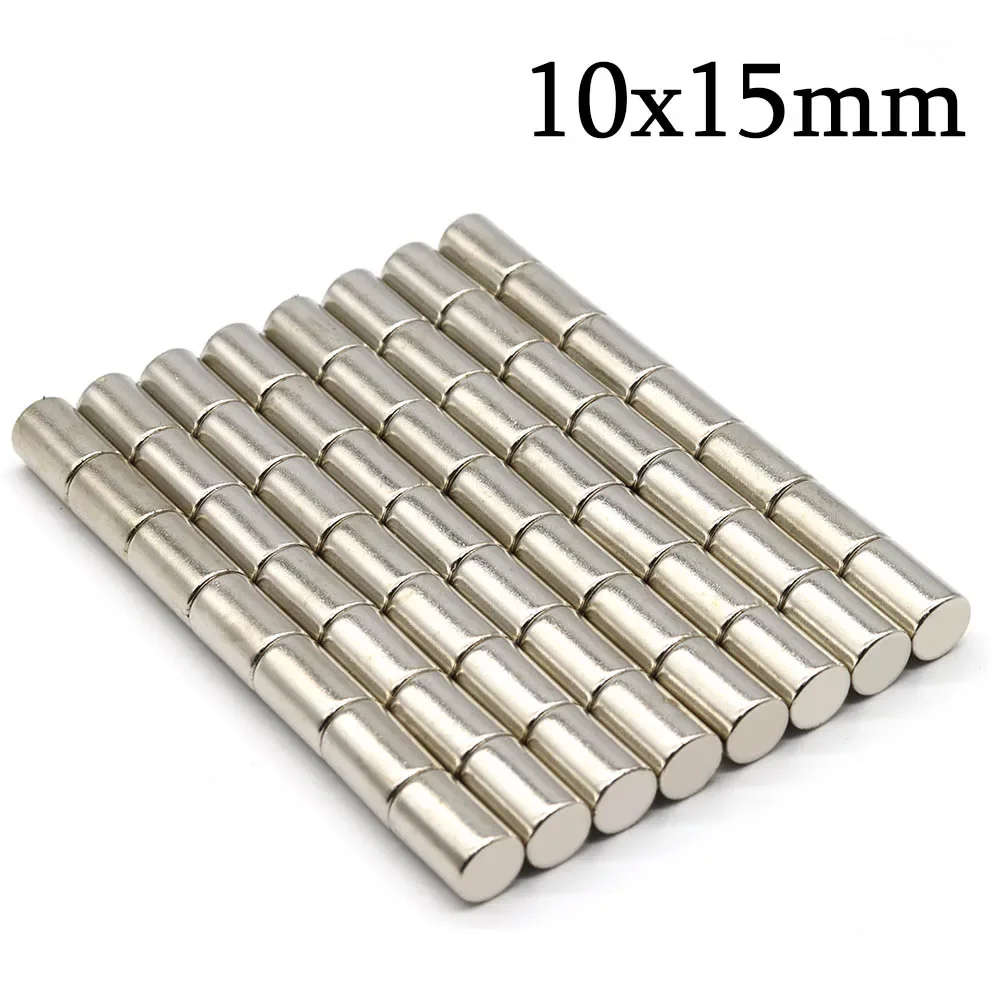 10mmx15mm Super Strong Round Neodymium Magnet Powerful Magnets N35 small Permanent Magnetic NdfeB Refrigerator Magnet 10x15