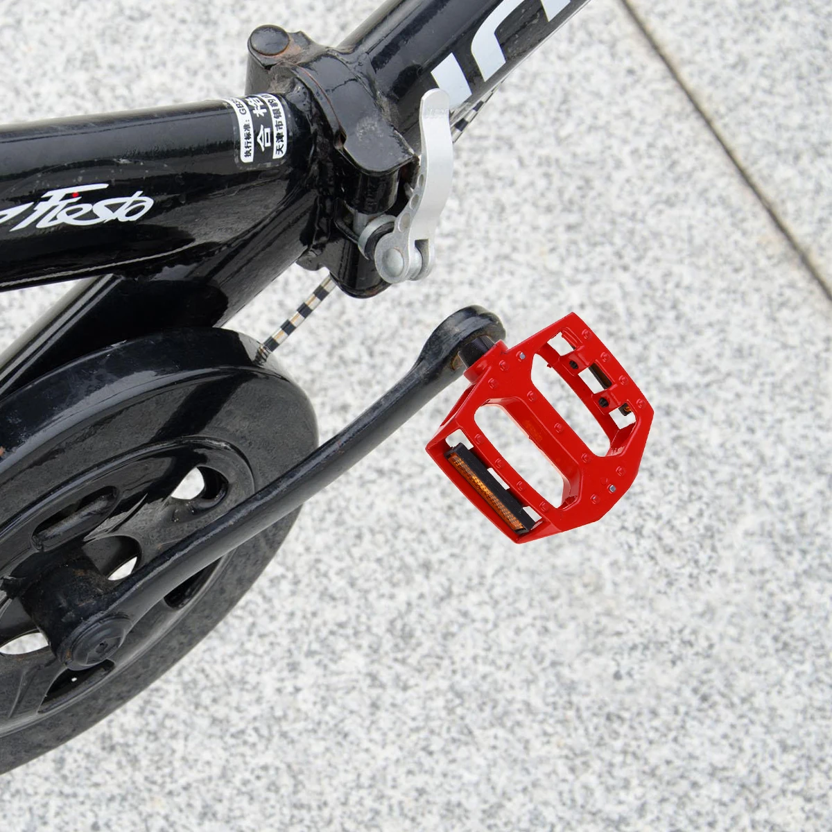 

Bicycle Pedal Platform Metal Cycling Red Aluminum Travel Accessories Durable Easy Install Steady Safe Suitable Cycle Cross