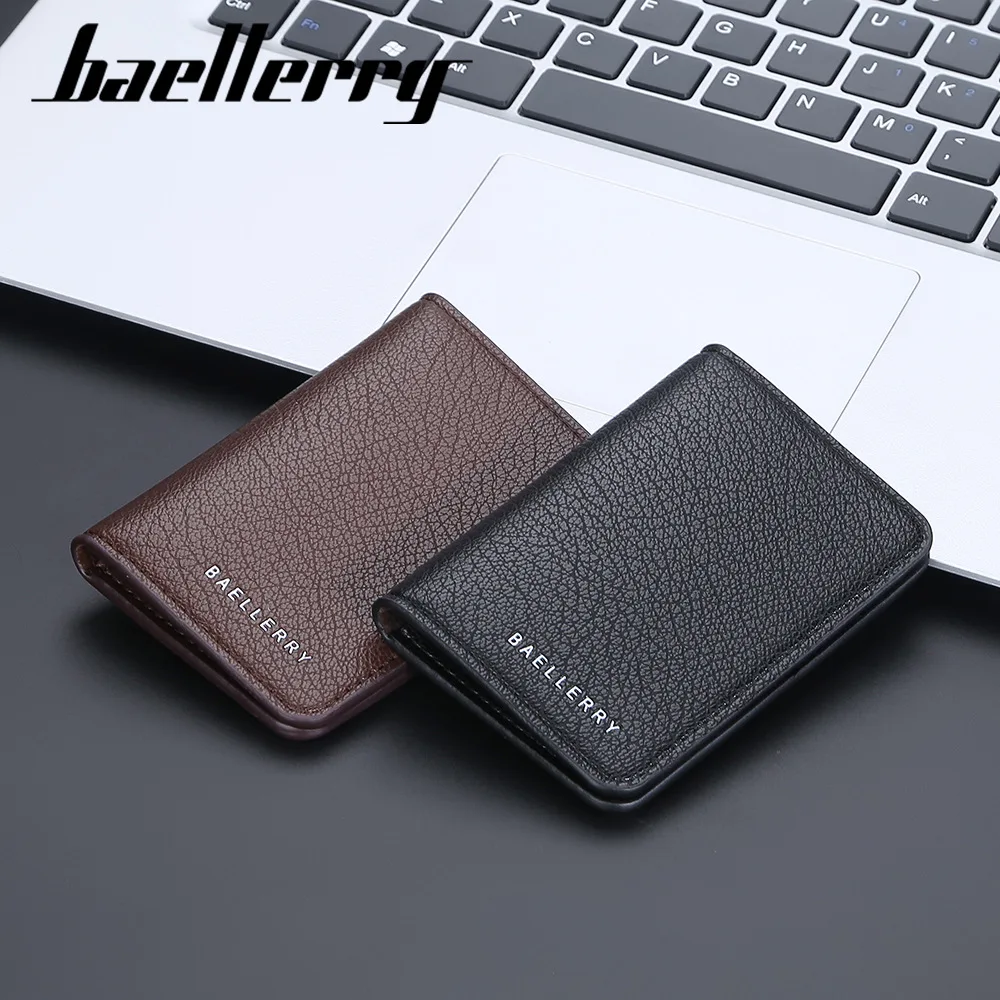 2023 New Male Slim Wallet with 6 Magnetic Credit Card Slots 2 ID Slots Vertical Type Purse 2023 New Luxury Men's Money Clips