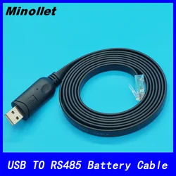 USB Serial Cable for Pylontech Li-ion Battery Communication Console Debug , USB RS485 TO RJ45 Cable