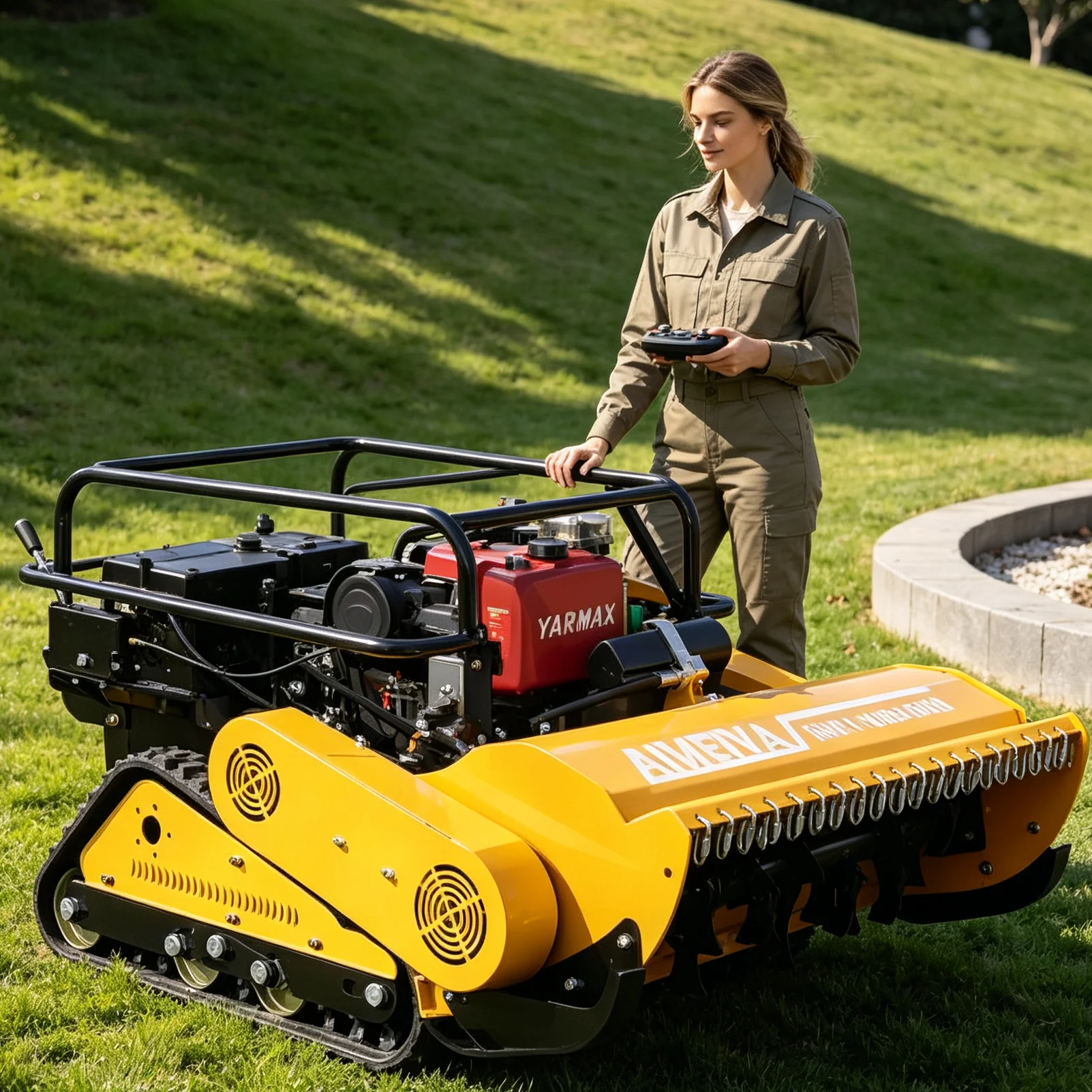 

Customized Fuel Efficient Petrol Lawn Mower Easy Start Lawn Mower With Anti-slip Wheel For Outdoor Grass Cut