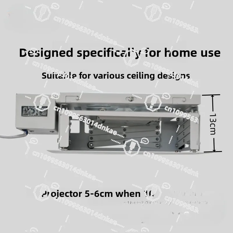 Side Motor Projector Electric Lifting Hanger Projector Embedded Rack Remote Control Projector Remote Control