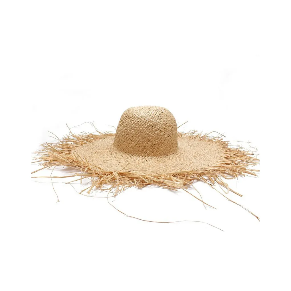 Women Beach Sun Hat Straw Wide Brim Cap Female Comfortable Breathable Summer Headwear Head Decoration Photo Props Caps