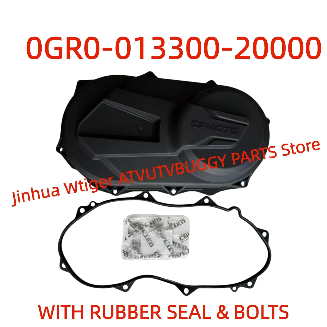 

ORIGINAL CVT Cover ASSY with Rubber Seal& Bolt 0GR0-013300-20000 For CF NEW450 520 625 ATV SSV Cforce X4 X5 X6 Zforce Z5 Z6