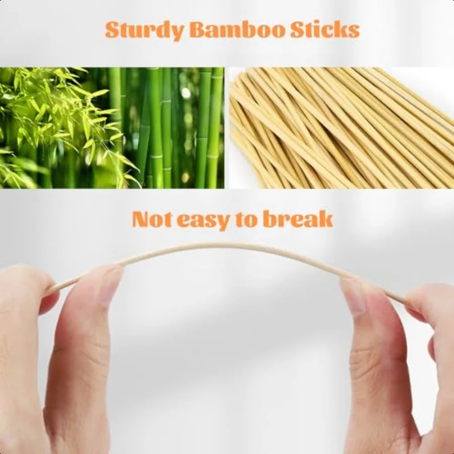 500 قطعة مسحات قطنية مدببة مع حقيبة للتخزين 6 بوصة مسحات تنظيف دقيقة خالية من الوبر مقبض من الخيزران مسحات قطنية طويلة لـ