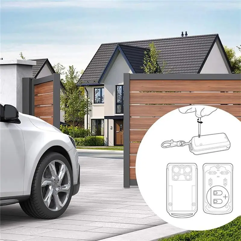 New-Garage Door Remote Control For Alutech 114253、104251、104257 433Mhz Rolling Code