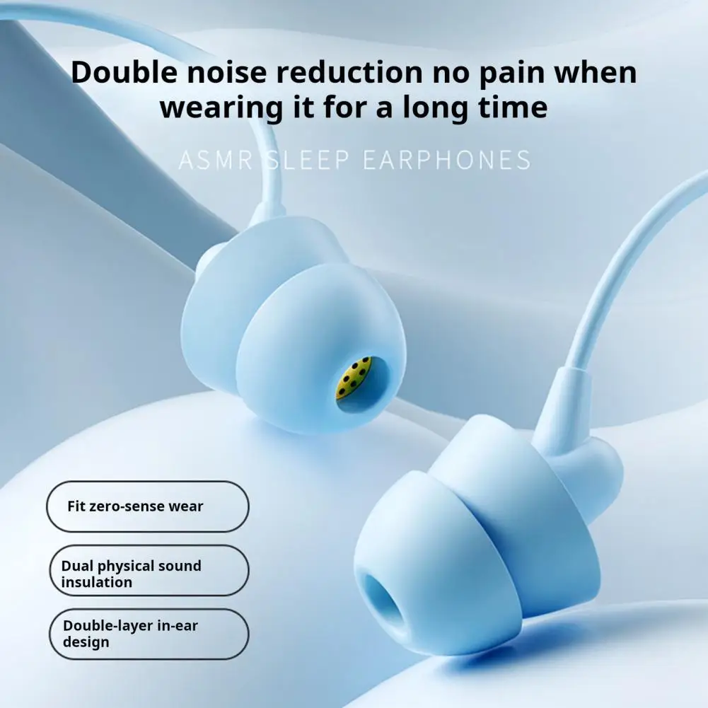 Wired Earphone Headphone with Mic Stereo Sound Deep Bass Distortion-free Line Control In-Ear Headset Phone Accessories