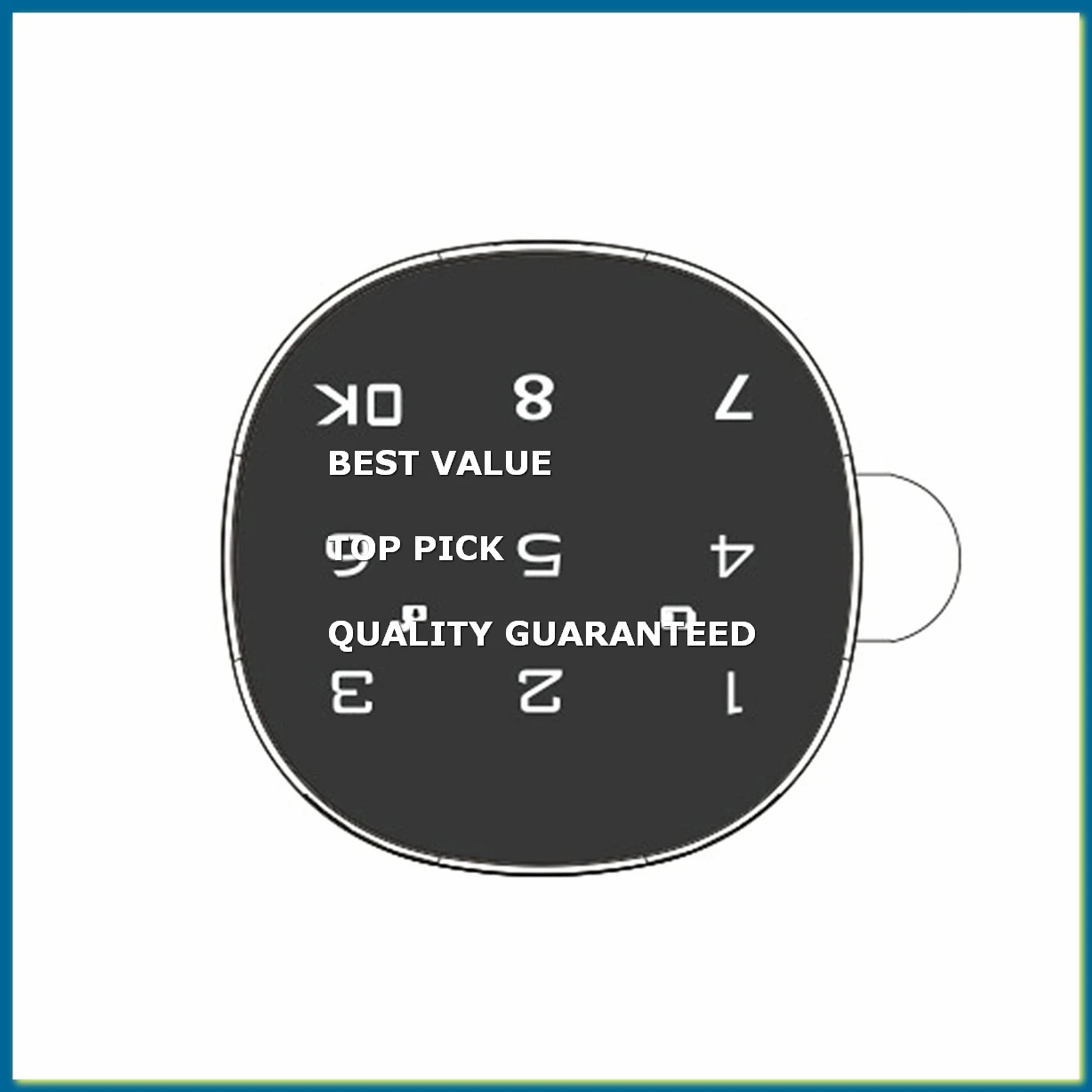 Digital Electronic Smart Mailbox Lock Touch Screen Lock File Iron Steel Desk Cabinet Door Password Keypad Lock 30MM