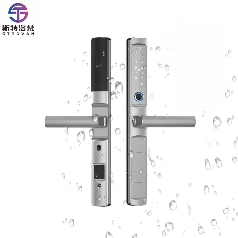 Smart Lock Safety  Waterproof Digital Biometric Fingerprint Reader Keyless Serrure for Wood Door WiFi Aluminum Lock