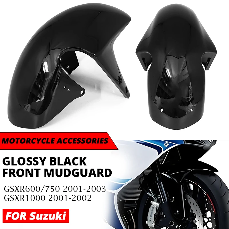 For SUZUKI GSXR600 GSXR750 2001-2003 GSXR1000 2001-2002 Motorcycle Front Fender Splash Guard Fairing Slip on SUZUKI GSX R600