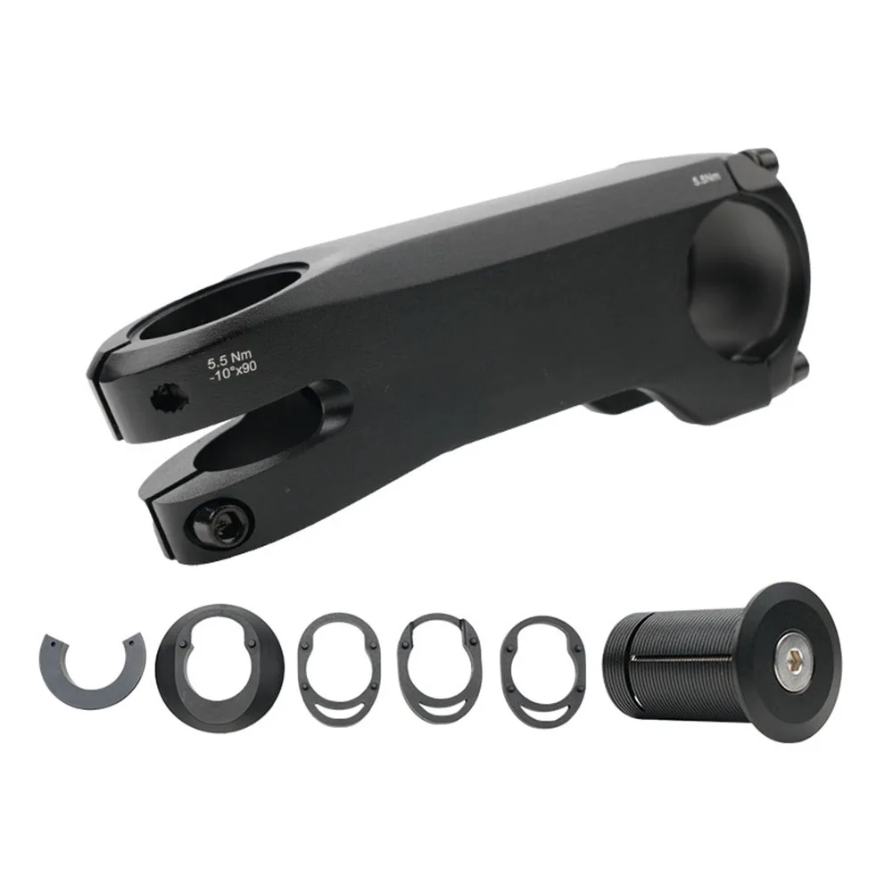 Bike Stem Set for Road Bike Stem Adjustable Handlebar Stem Handlebar Clamp Double-sided Screw Fixation for forged Aluminum Alloy