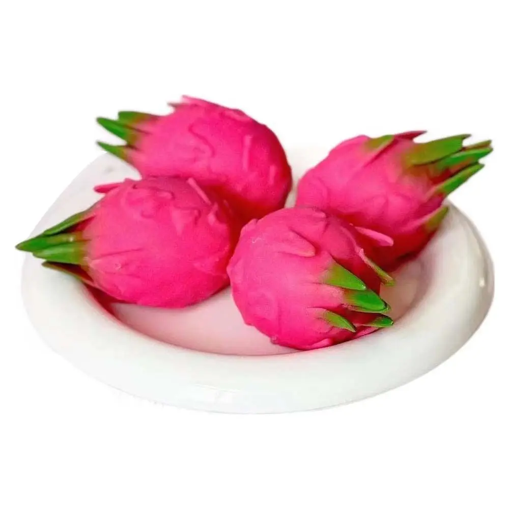 Hand Relax Dragon Fruit Squishy Shapable Non-bounce Crunchy Squeeze Handmade Pinch Blocks Filled Squishy Student Prize