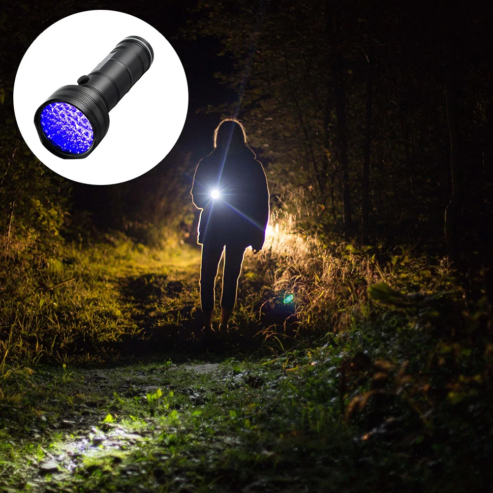 51- Flashlight Blacklight Torch For Fluorescence Detection Currency Jewelry Id Cards Stains Geocaching Waterproof