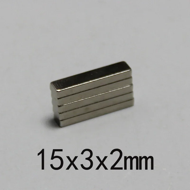15x3x2mm Super Strong Square Magnet For Home Refrigerators, Offices DIY 15*3*2