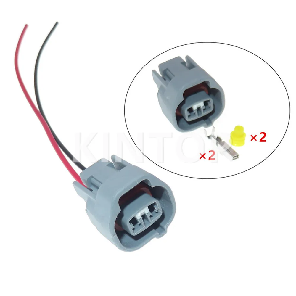 

1 Set 2 Pins Auto Sensor Wire Harness Connector 6189-0264 90980-11149 AC Assembly Plastic Housing Waterproof Socket With Wires