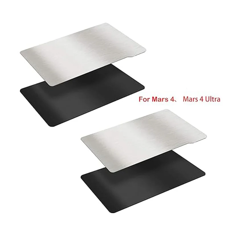 ENERGETIC Resin 3D Printer Build Plate 160x96mm for Elegoo Mars 4 9K / Mars 4 Ultra Flexible Spring Steel Plate + Magnetic Base
