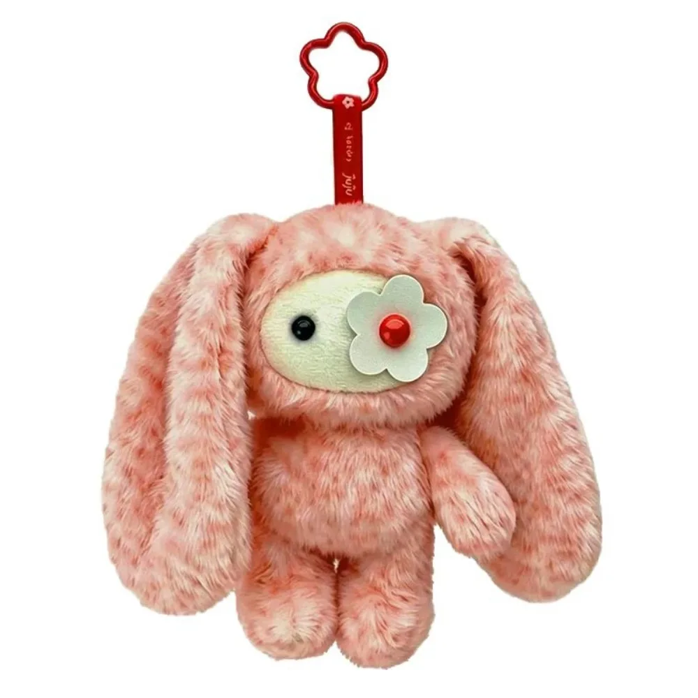 Niedlicher Juju-Kaninchen-Plüsch-Schlüsselanhänger, Blumenauge-Häschen, Stoffpuppe, Kawaii Langohren-Tierchen, Taschenanhänger, Autoschlüsselanhänger, Spielzeug, Geschenk für Mädchen – Detail 22