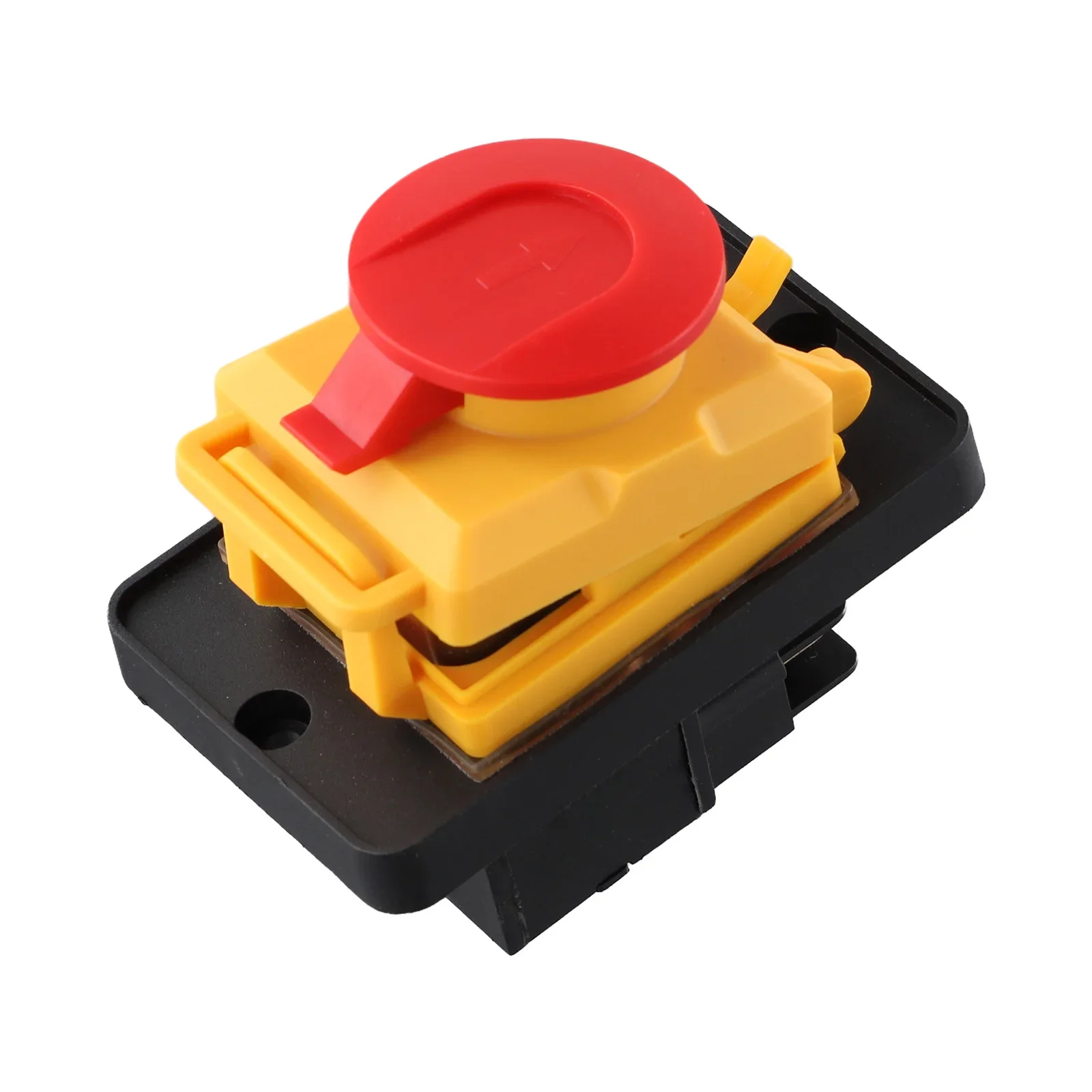 1PCS For KJD12 4-Pin 16A 250V Stop&waterproof Magnetic Pushbotton Switch Parts For Industrial Power Tools And Machine Tools