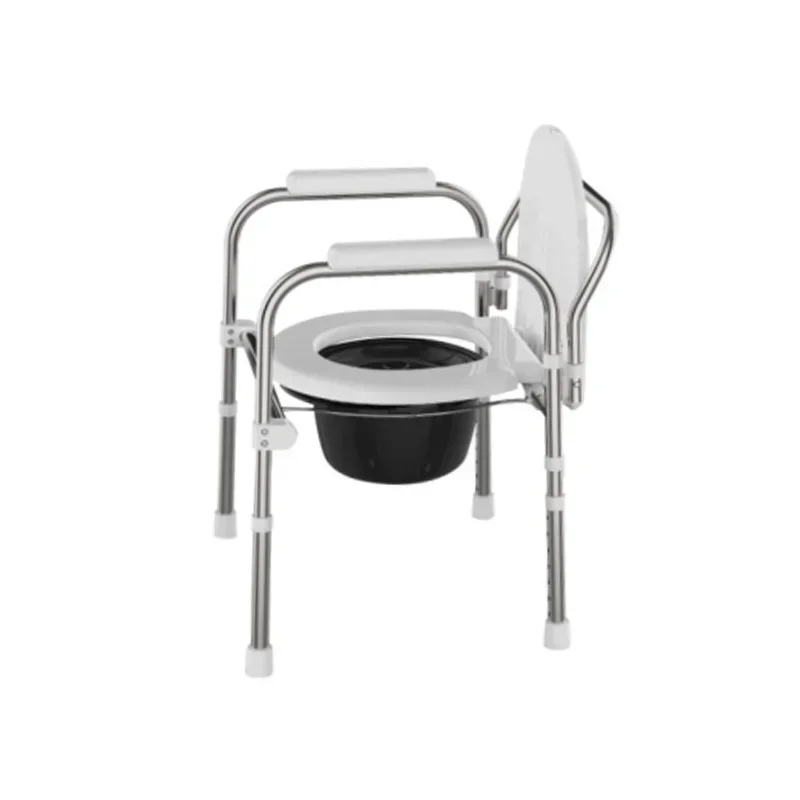 Portable Commode Chair for Seniors  Lightweight and DurableEasytoFold Toilet Chair, Perfect for Elderly Comfort and Mobility