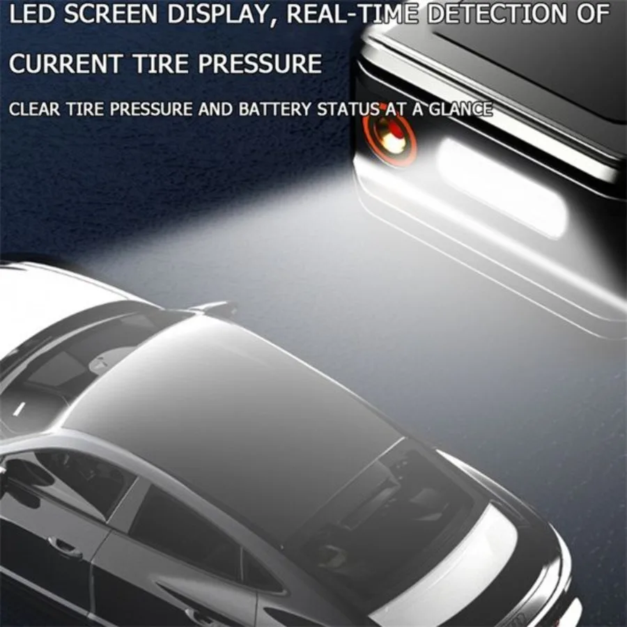 منفاخ إطارات صغير ضاغط هواء للسيارة LED شاشة ديجيتال ضاغط الهواء LED الإضاءة يمكن استخدامها كبنك طاقة: استخدم أ 4