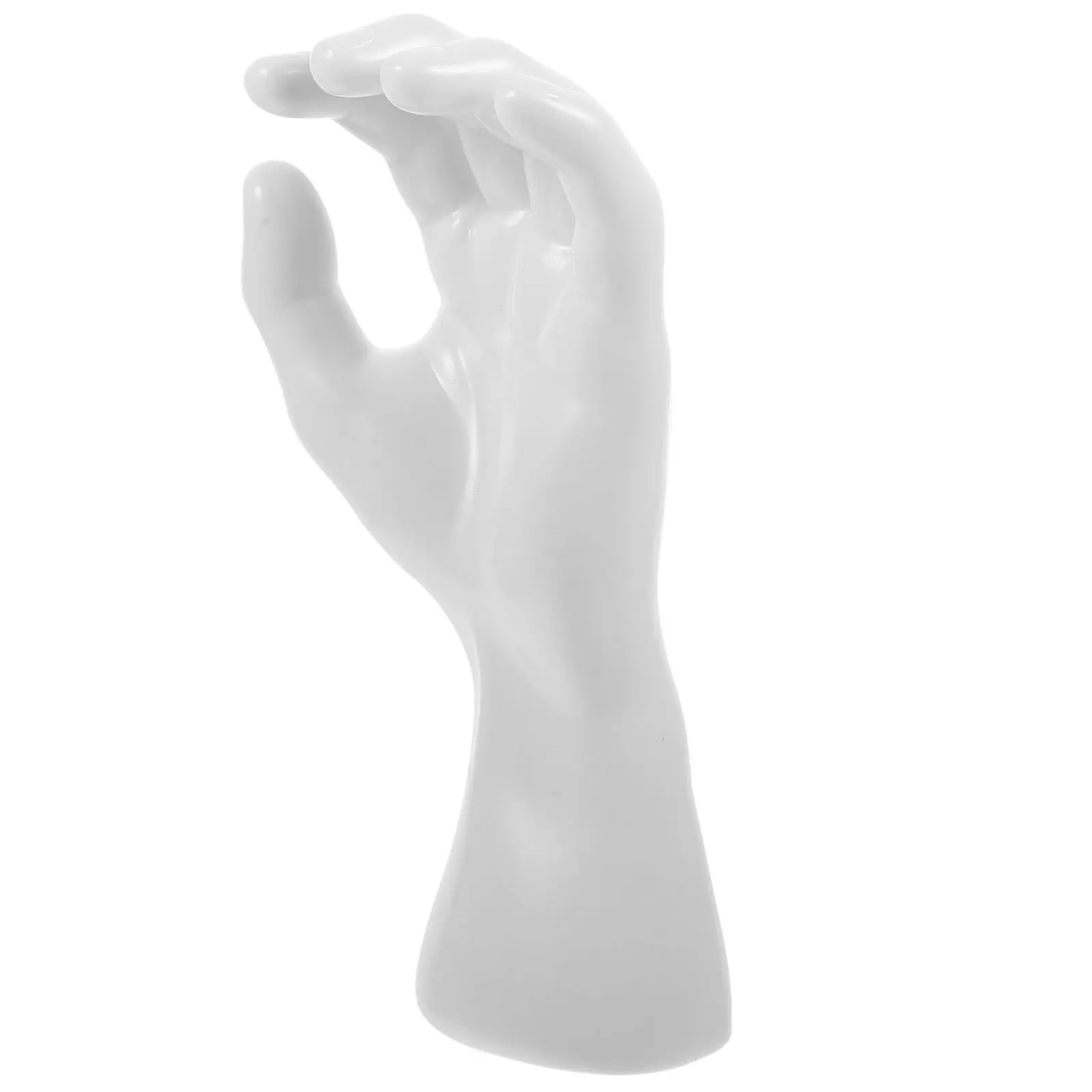 

Sturdy Clear Hand Shape Display Holder Elegant Ring Organizer Portable Jewelry Stand for Home Store Window Desktop Use