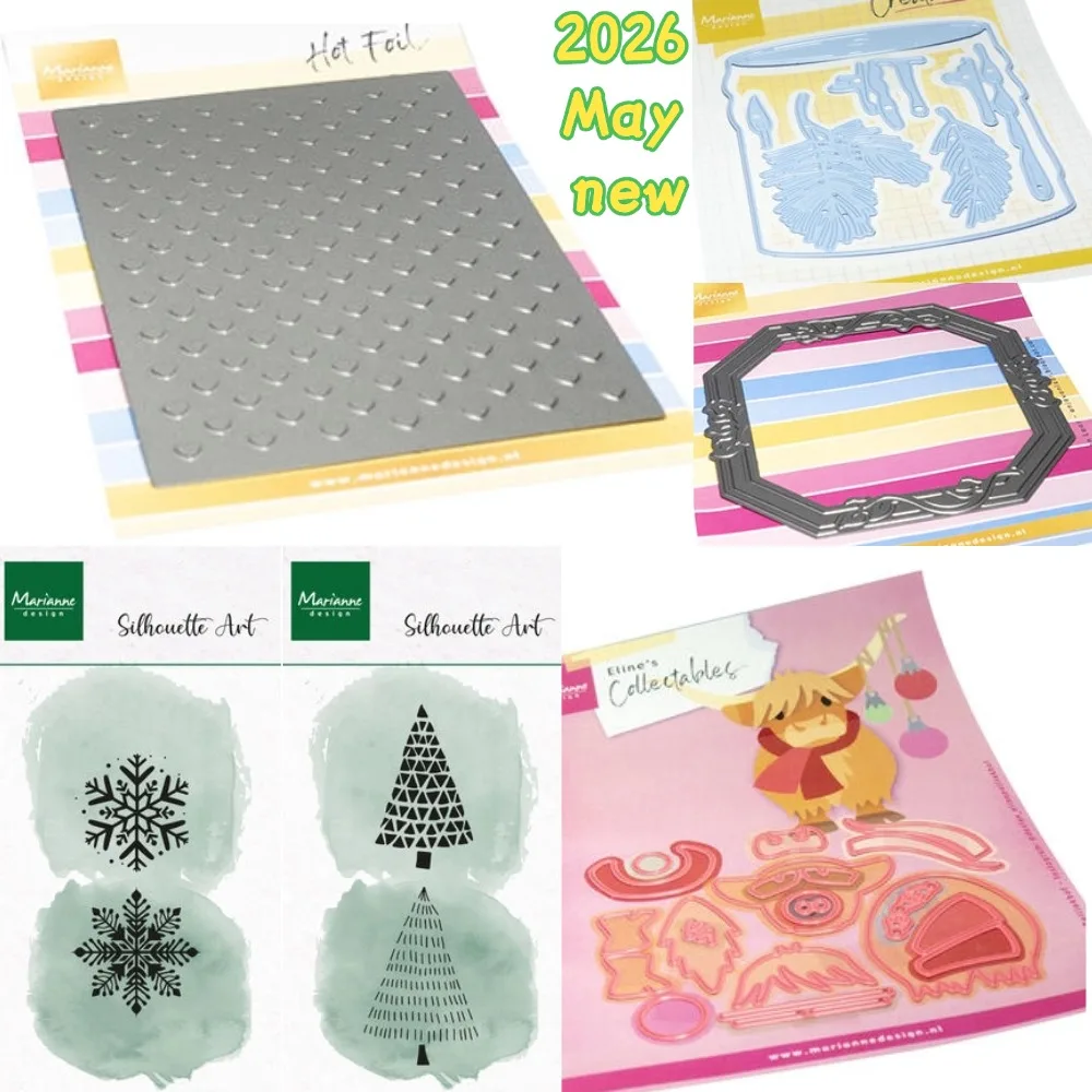 2026 Mai Neuheiten: Herz-Schneideformen, Stempel, Schablonen, Heißfolienprägung, Scrapbook-Tagebuch-Dekoration, Prägeschablonen, DIY-Grußkarten, Handarbeit