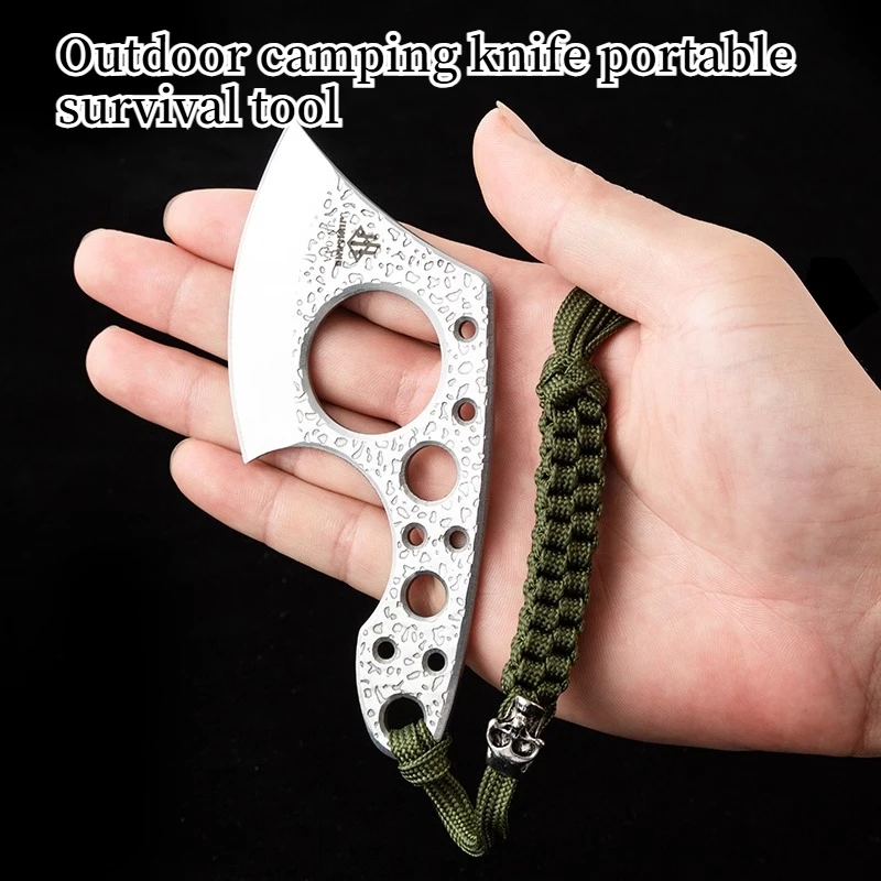 جديد صغير في الهواء الطلق التخييم المشي لمسافات طويلة المحمولة EDC الفم البرية بقاء الفأس الصغير معدات متعددة الوظائف