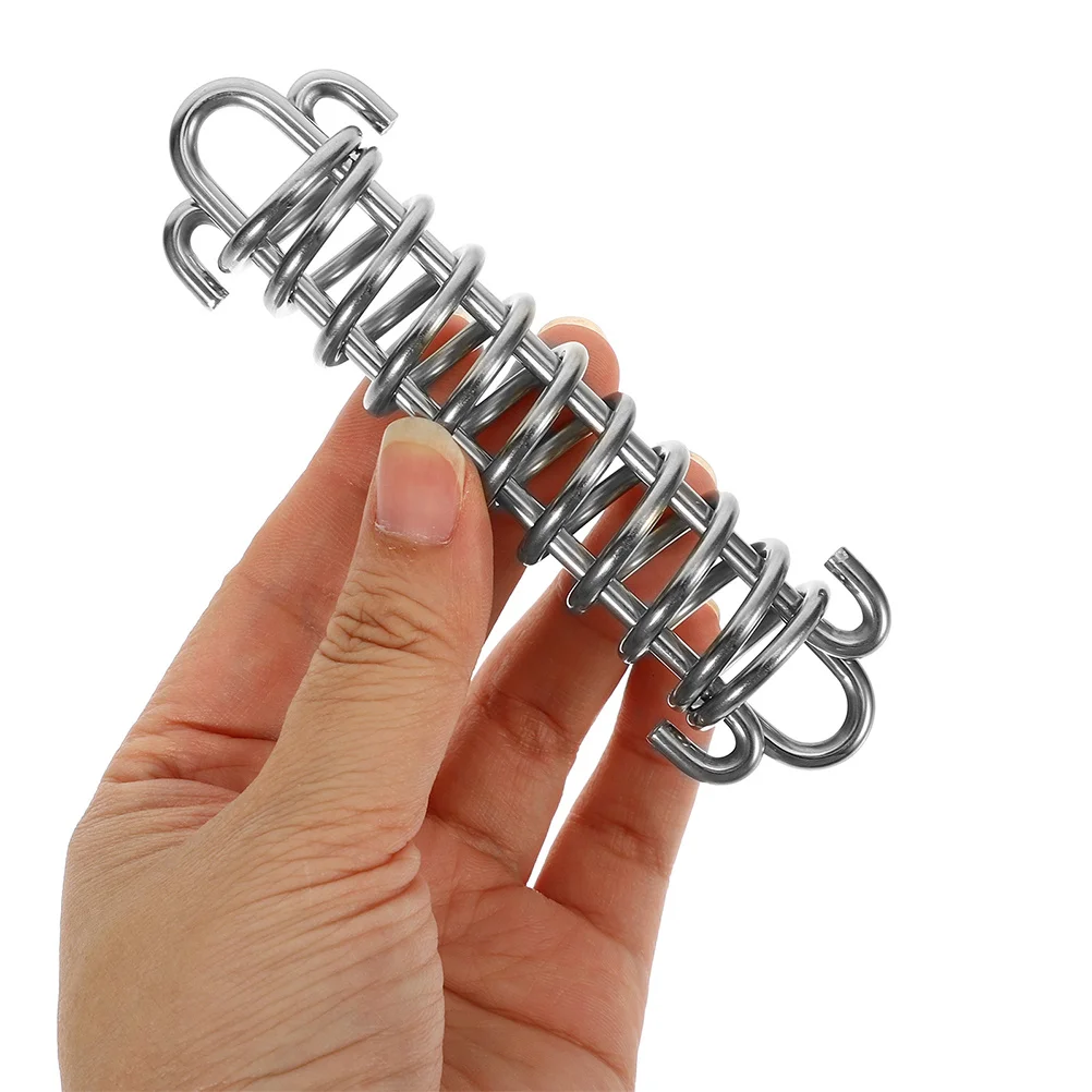 

2Pcs Dog Leash Shock Absorber Spring Heavy Duty Stainless Steel Explosionproof Outdoor Camping Hiking Bungee Leash