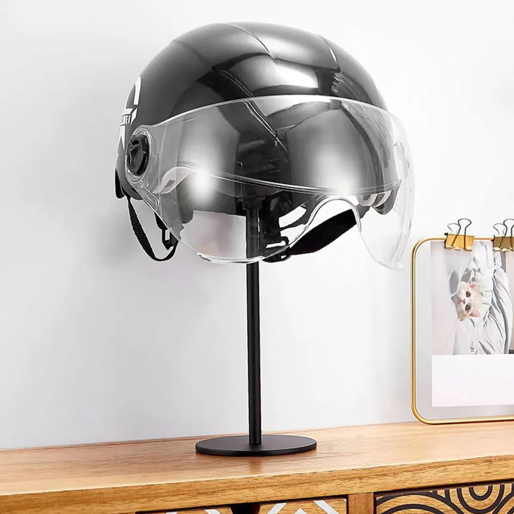 

Sturdy Space Aluminum Stand Non Slip Base Display Stand for Motorcycle Helmets Hat Shop Window Display Rack