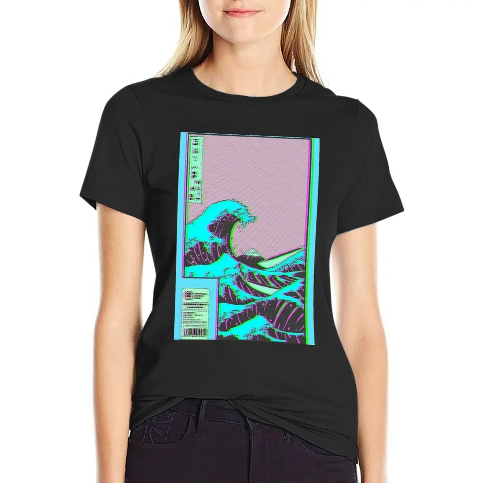 

Wave T-Shirt tops Short sleeve tee new edition t shirts for Women graphic
