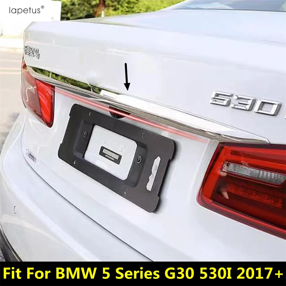 

Car Rear Trunk Tail Gate Door Handle Molding Strip Cover Trim For BMW 5 Series G30 530I 2017 - 2023 Stainless Steel Accessories