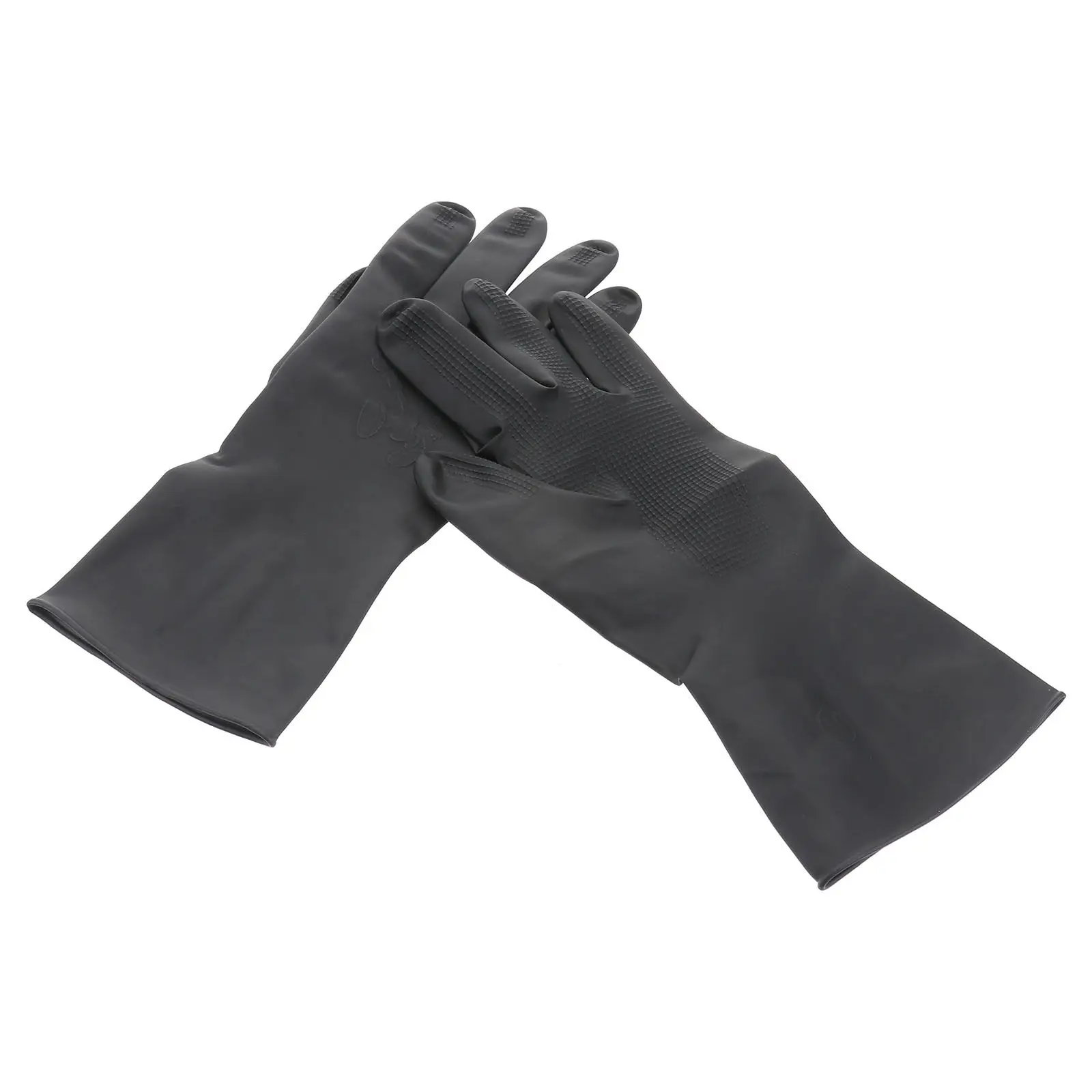 

3Pairs Hair Shampoo Gloves Anti-Slip Waterproof Hair Dye Hand Protectors Hairdressing Supplies Salon Tools Black Size S