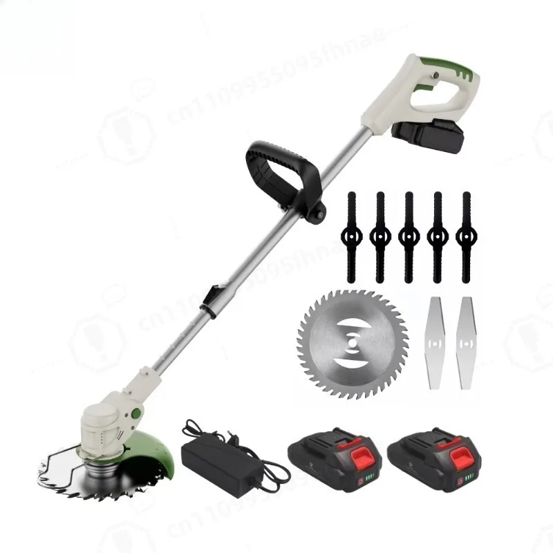 18V 21V Rechargeable Lithium Battery Powered Grass Cutter, 1300mA Small Cordless Lawn Mower for Garden Yard Landscaping Tools