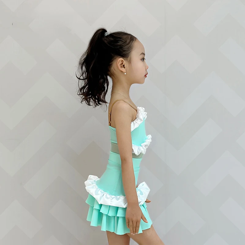 Costume de concours de danse latine pour filles, robe de danse latine pour enfants, Chacha Salsa, robes de danse de spectacle SL12553