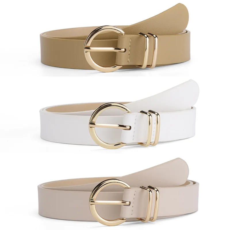 1spc European and American Style Decorative Jeans Belt for Women, Featuring a High-End Feel, Versatile Style, Fashionable Pin Bu