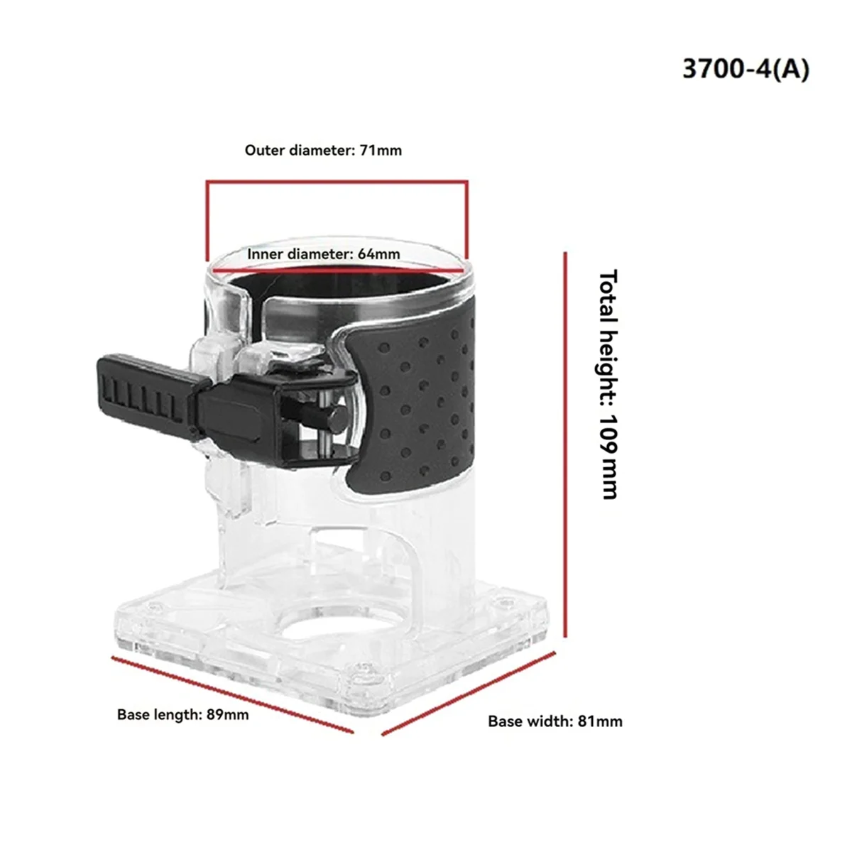 A76K Wood Router Base Electric Trimmer Base Woodworking Trimming Milling Machine Base for RT0701C for WU601