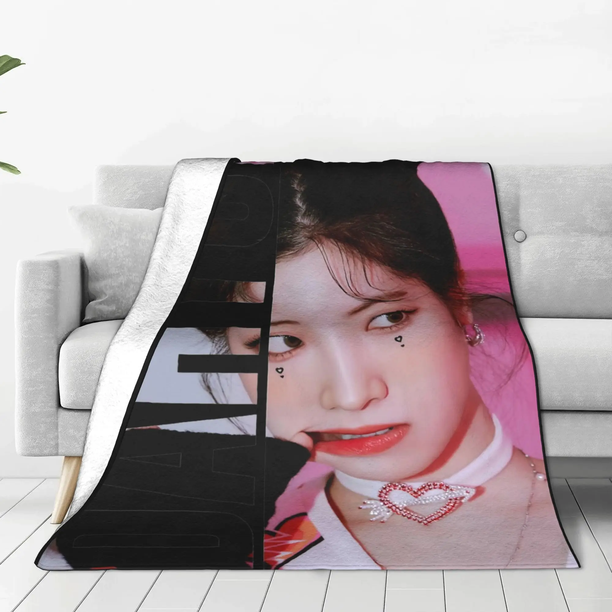 KPOP DAHYUN Active Blanket Twices Flannel Novelty Warm Throw Blankets for Home Spring/Autumn