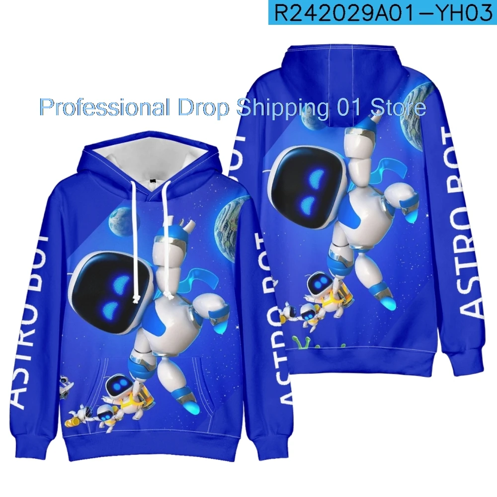 2024 Hot ASTRO BOT Hoodie Sweatshirt Personality Men Women's Hip Hop Clothes Fashion Streetwear Tops Y2K Kawaii Kids Pullover