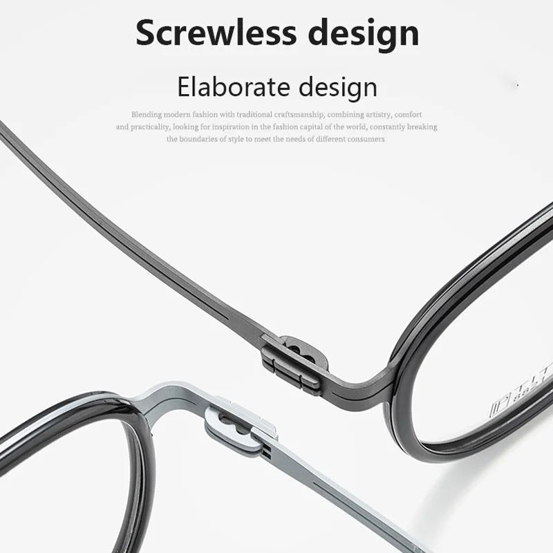 الرياح الأحمر 2025 جديد سبيكة النظارات الإطار الرجال الفاخرة النظارات الطبية البصرية إطار امرأة الرجعية إطار الموضة المستديرة Z497