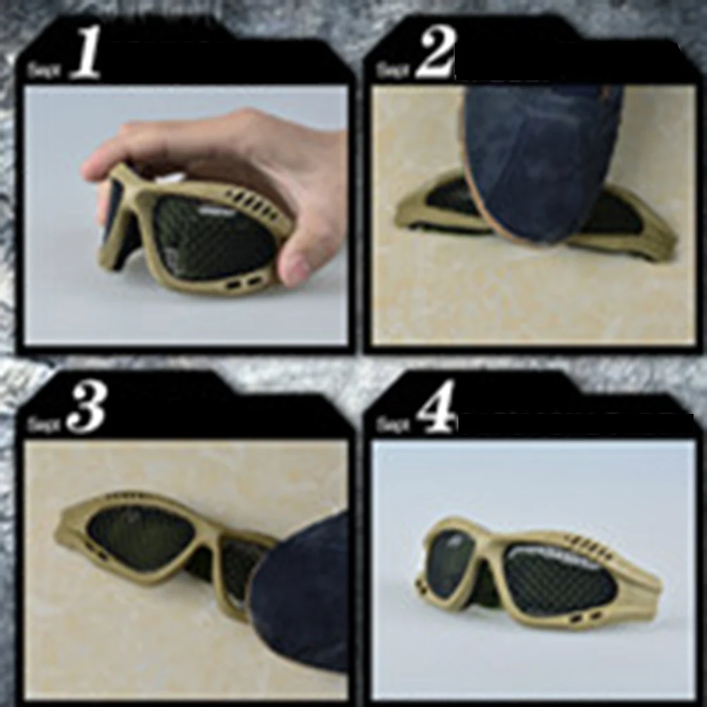 Goggles Eyewear Metal Mesh 0-type Anti-shock Protective Glasses  Fan Equipment For Outdoor CS Game