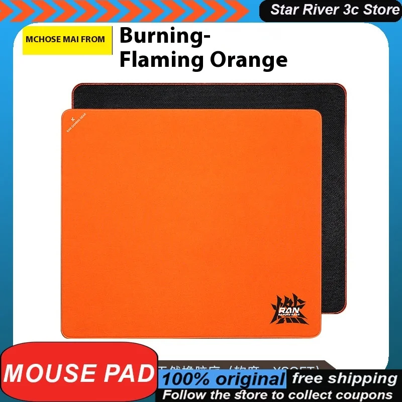 Mchose Burning Series Mouse Pad Suitable For Esports Games Anti Slip Adhesive Attractive And Durable Computer Office Accessories