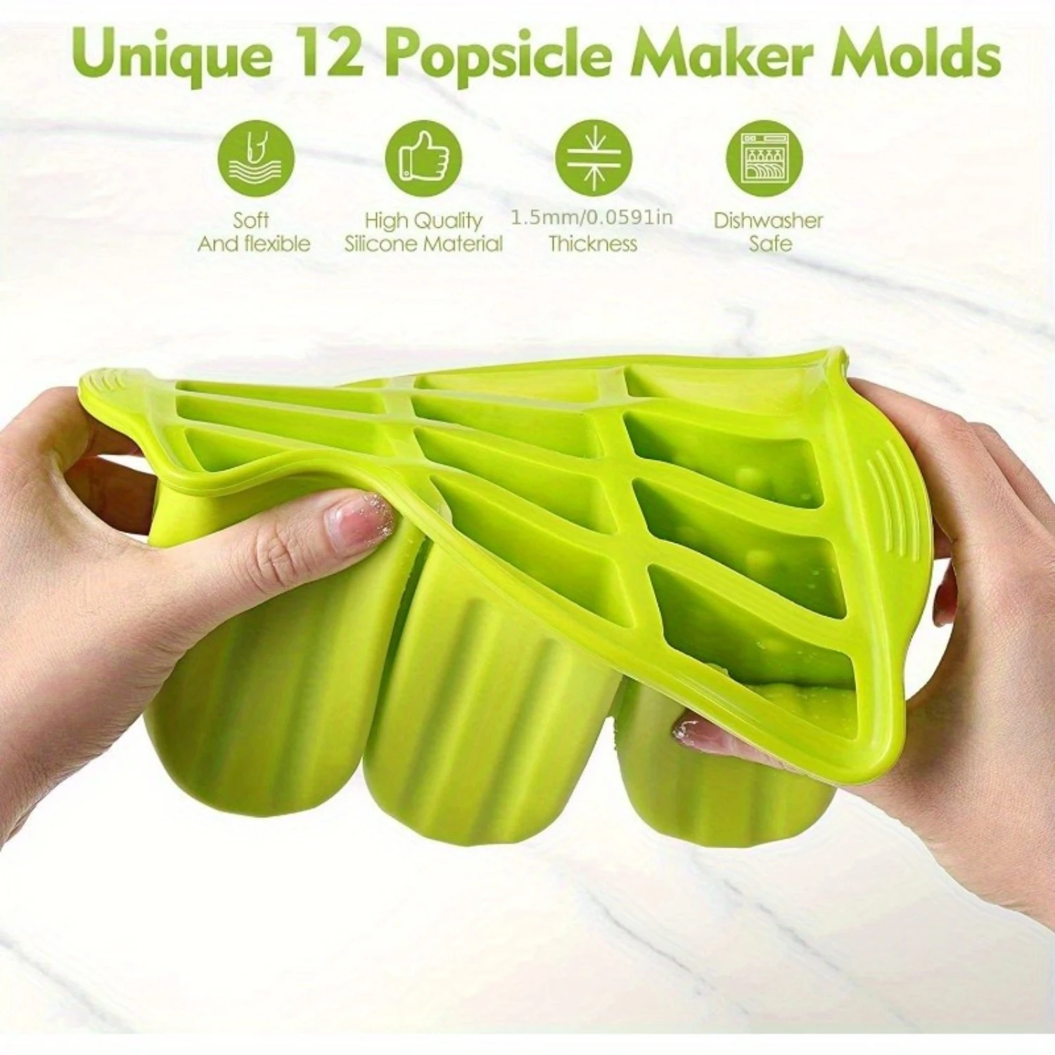 Силиконовые формы для льда, 1 шт., BPA и без свинца, самодельная машина для приготовления мороженого своими руками с палочками, прочная низкая термостойкость для Hea