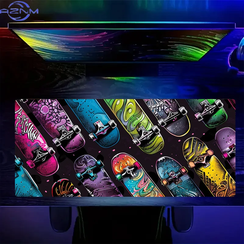 High-Quality Skateboard Pattern Office Laptop Gaming Birthday Gift Mouse Pad Christmas Decoration