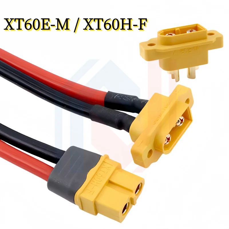 High Current XT60E-M Male to Female Plug Connection Line Fixed Connector for Aircraft Models And Lithium Batteries XT60H-F