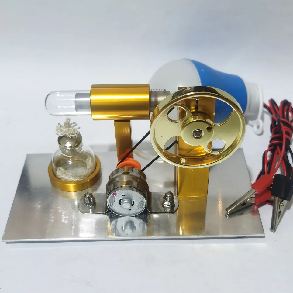 3d DIY Stirling engine model steam physics science technology toy small production small invention experimental car toy